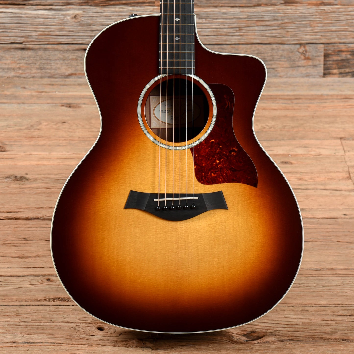 Taylor 214ce-SB DLX Sunburst 2014 Acoustic Guitars / OM and Auditorium