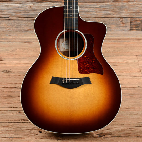Taylor 214ce-SB DLX Sunburst 2014 Acoustic Guitars / OM and Auditorium