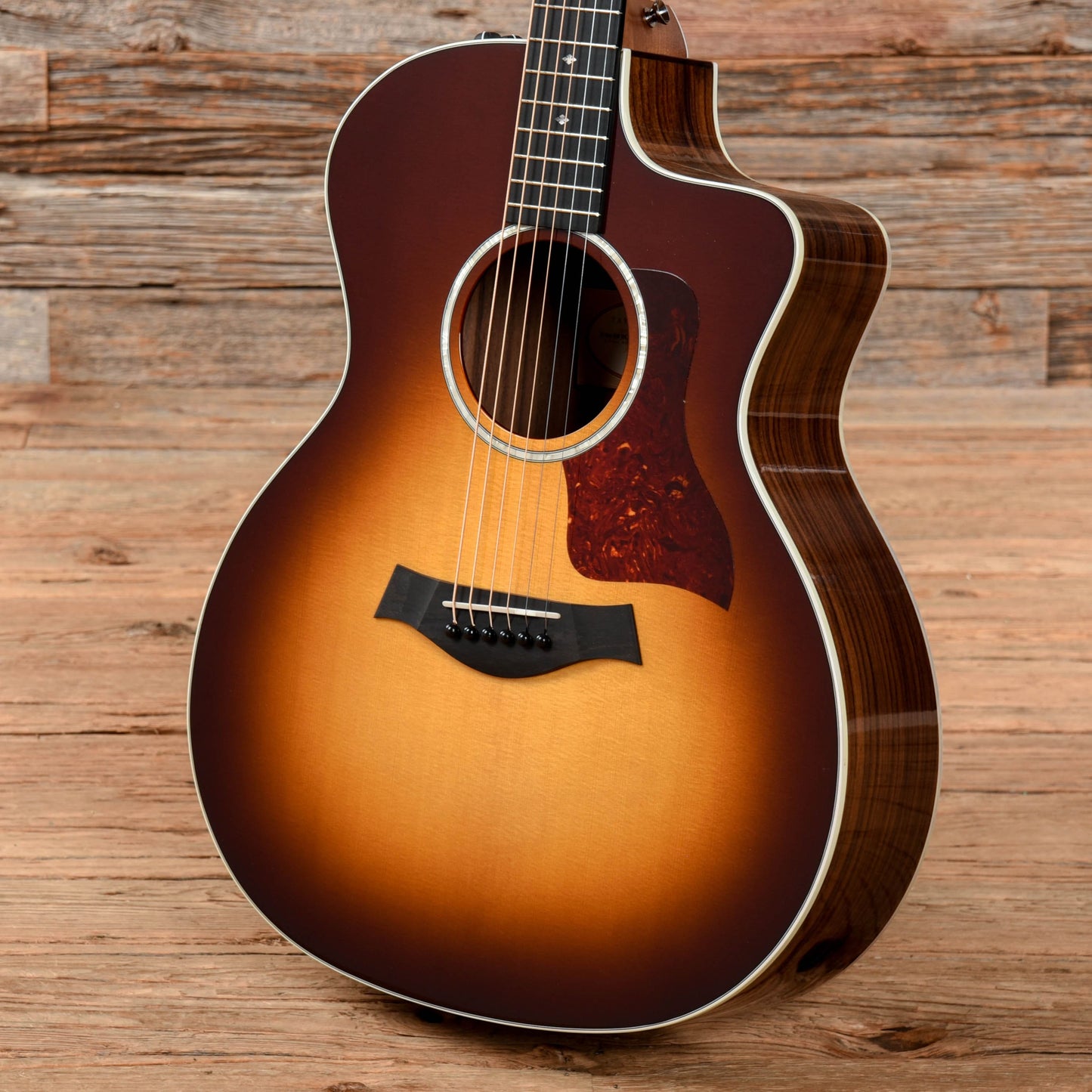 Taylor 214ce-SB DLX Sunburst 2014 Acoustic Guitars / OM and Auditorium