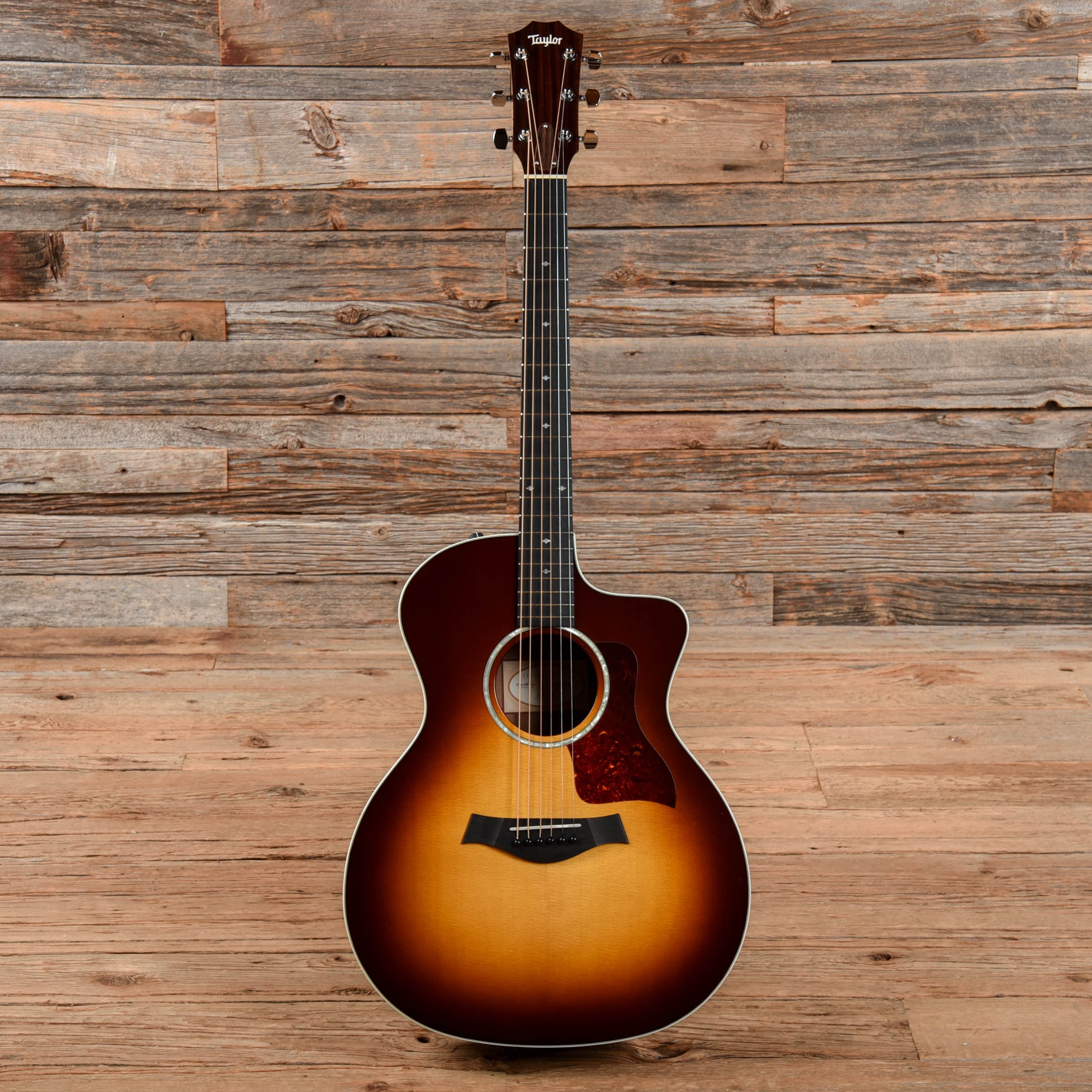 Taylor 214ce-SB DLX Sunburst 2014 Acoustic Guitars / OM and Auditorium