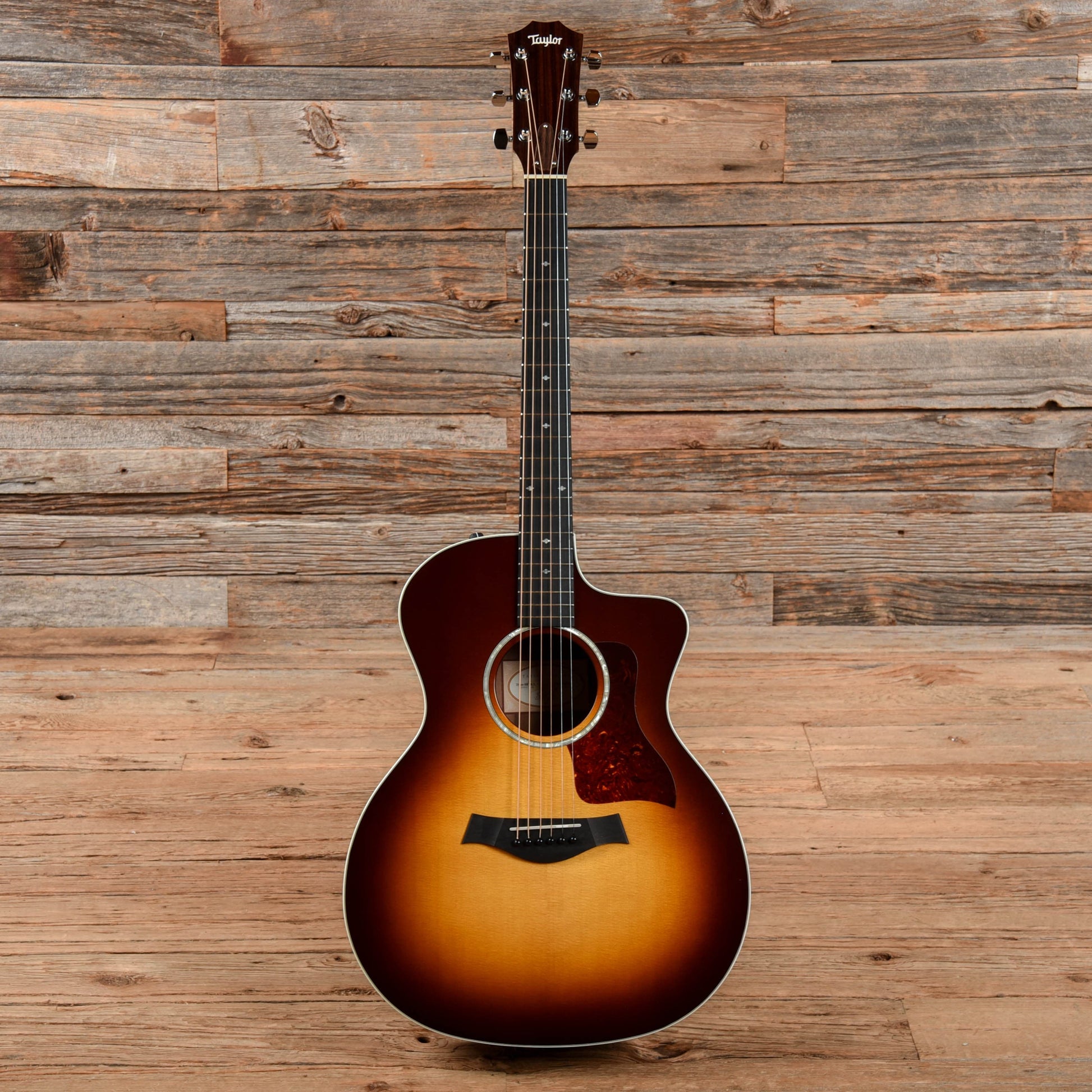 Taylor 214ce-SB DLX Sunburst 2014 Acoustic Guitars / OM and Auditorium
