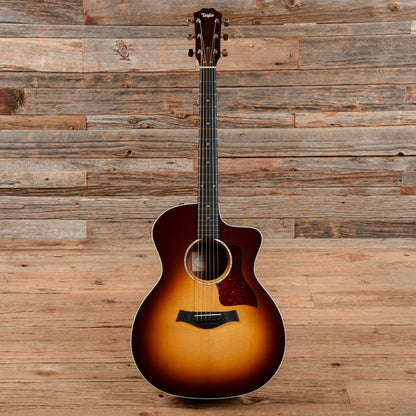 Taylor 214ce-SB DLX Sunburst 2014 Acoustic Guitars / OM and Auditorium