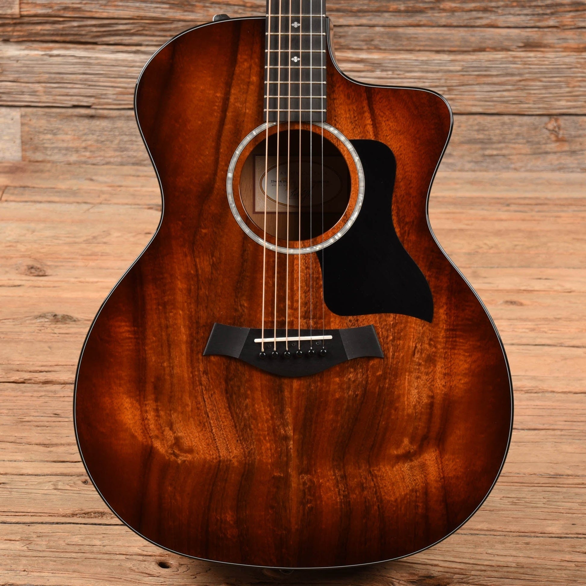 Taylor 224ce-K DLX Koa Grand Auditorium Shaded Edgeburst 2018 Acoustic Guitars / OM and Auditorium