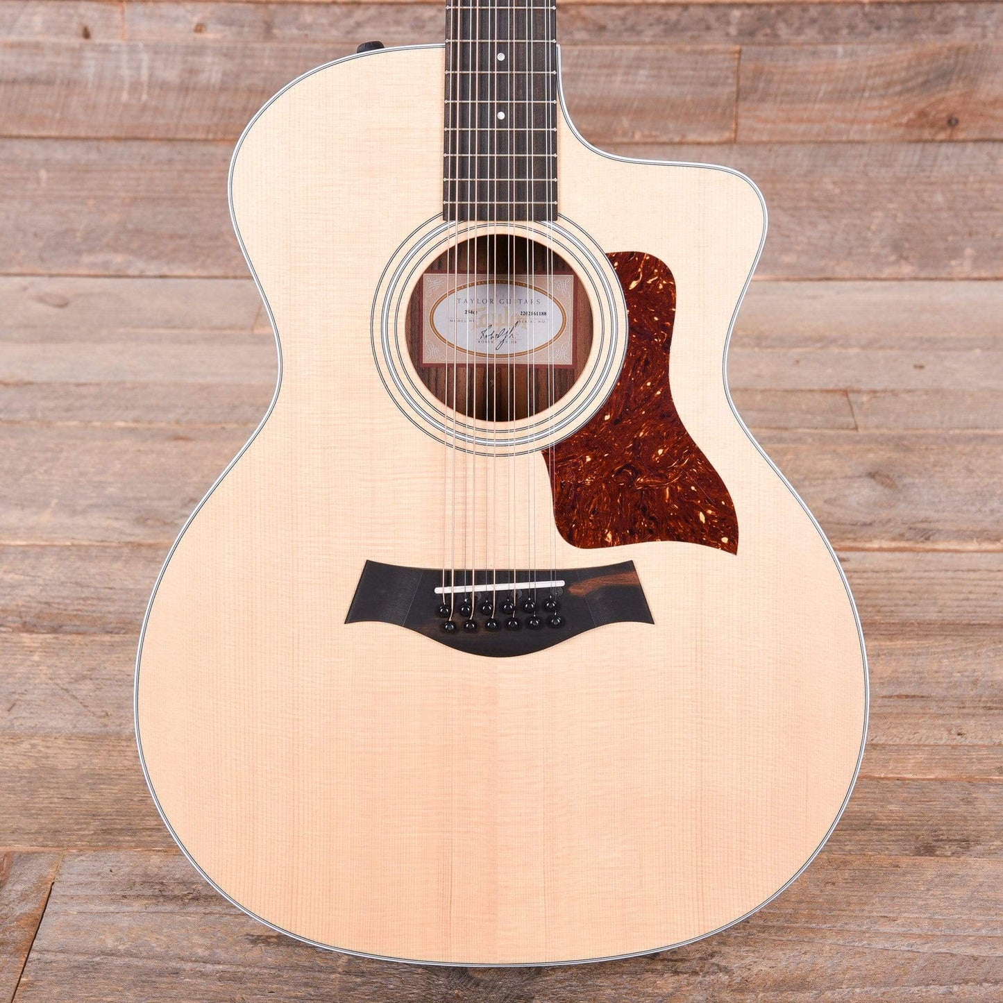 Taylor 254ce 12-String Grand Auditorium Sitka/Rosewood Natural ES2 Acoustic Guitars / OM and Auditorium