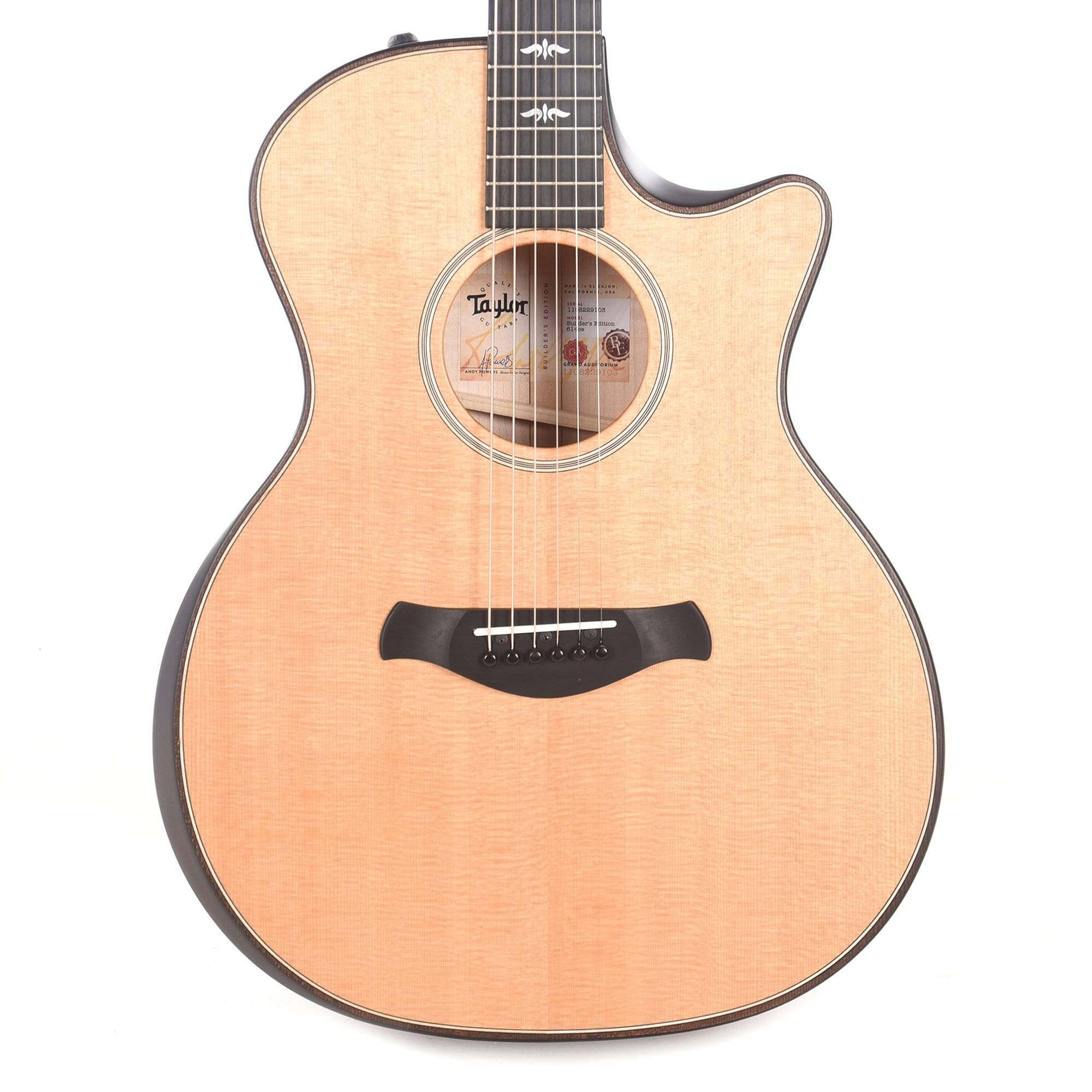 Taylor 614ce Builder's Edition Grand Auditorium Sitka/Big Leaf Maple Natural w/V-Class Bracing Acoustic Guitars / OM and Auditorium