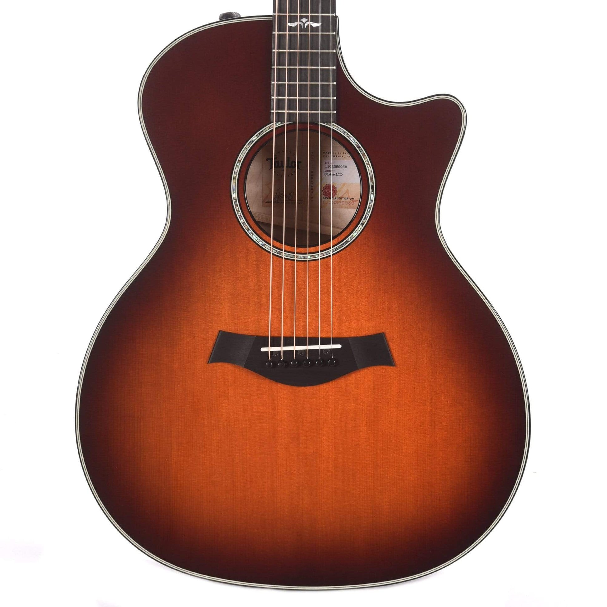 Taylor 614ce LTD Grand Auditorium Torrefied Sitka/Quilted Maple Desert Sunburst ES2 Acoustic Guitars / OM and Auditorium