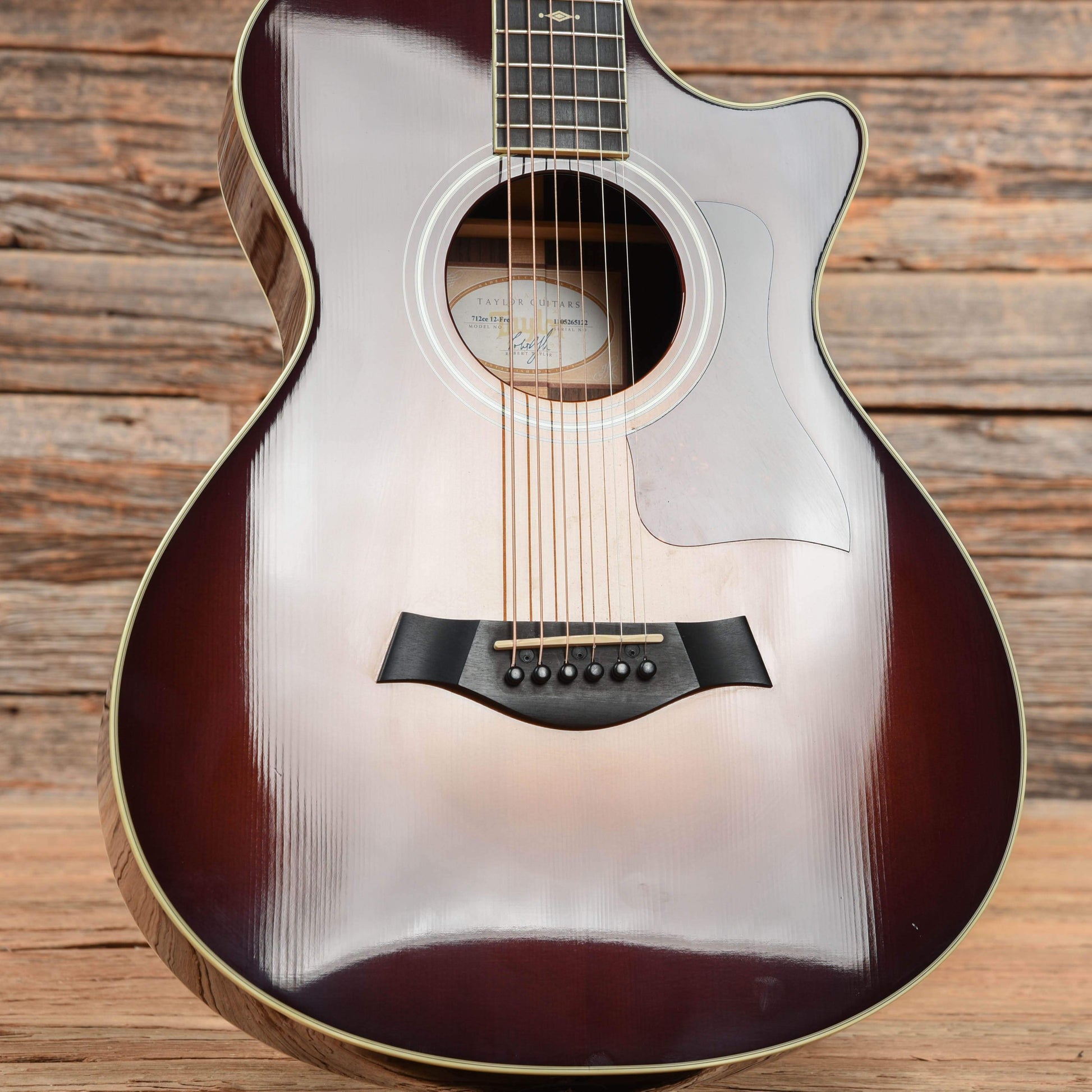 Taylor 712ce 12-Fret Western Sunburst 2015 Acoustic Guitars / OM and Auditorium