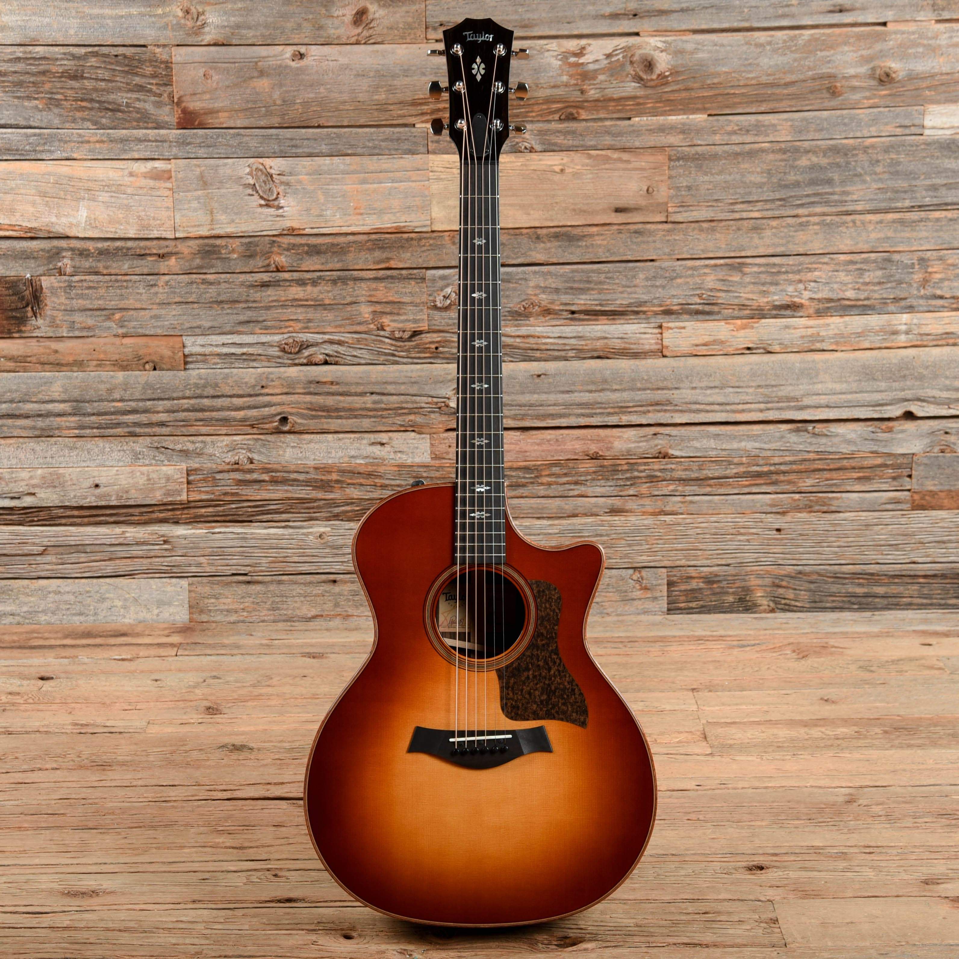 Taylor 714ce Grand Auditorium Lutz Spruce/Rosewood Western Sunburst w/V-Class Bracing Acoustic Guitars / OM and Auditorium