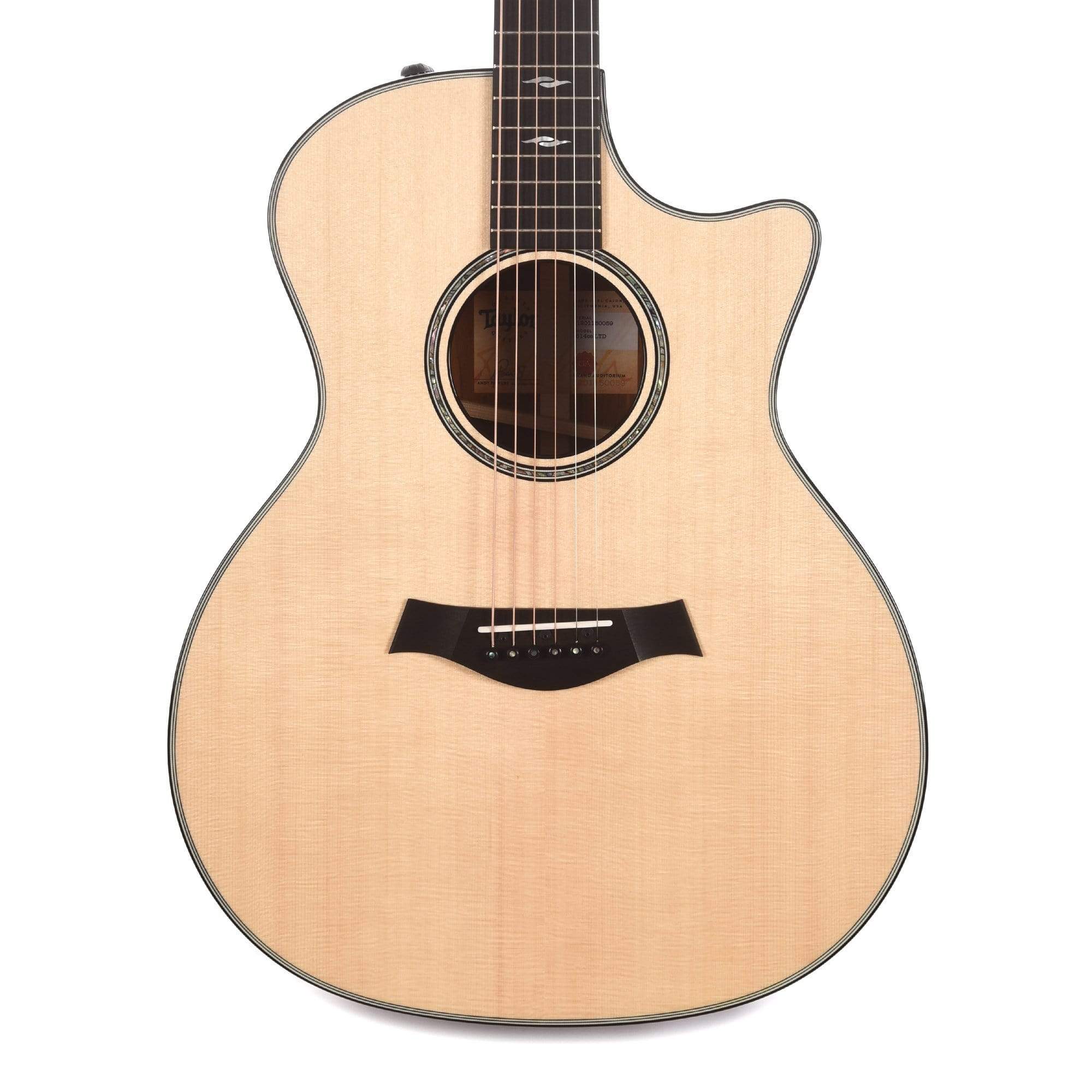 Taylor 814ce Limited Grand Auditorium Lutz Spruce/Cocobolo Natural ES2 Acoustic Guitars / OM and Auditorium