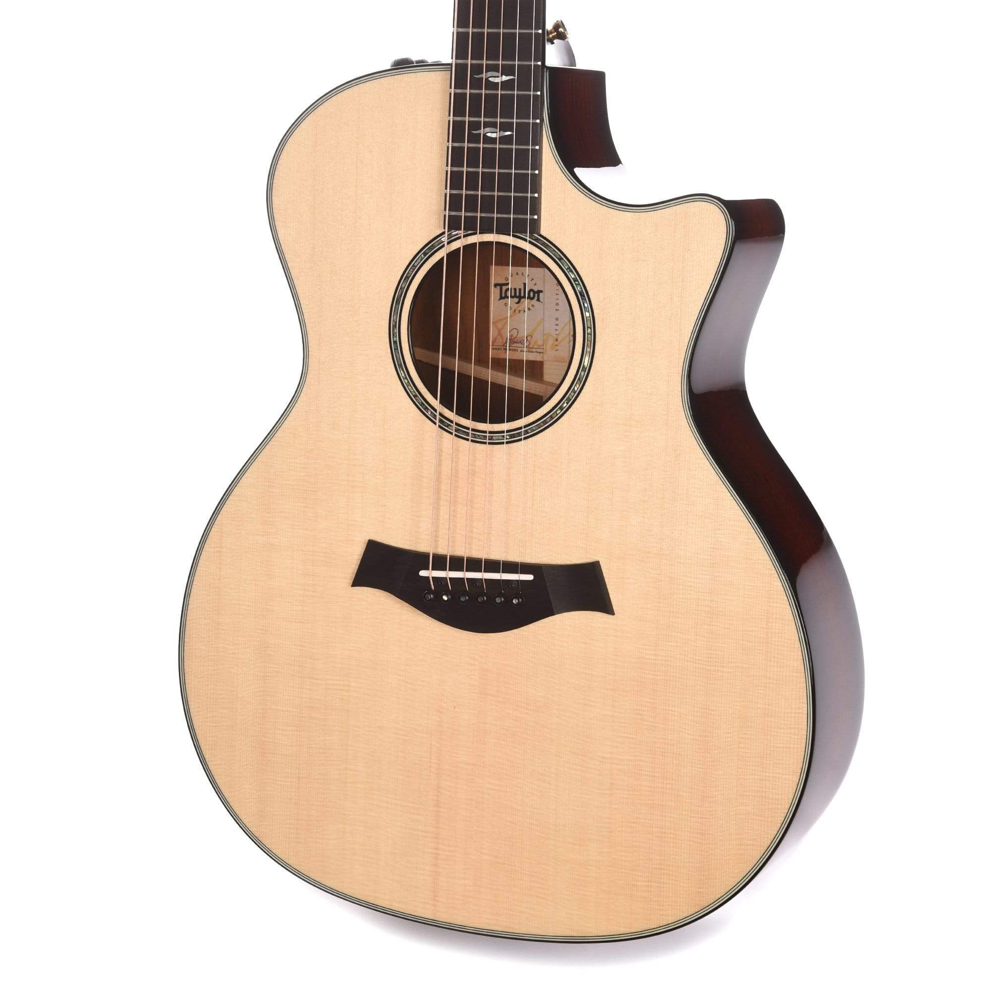 Taylor 814ce Limited Grand Auditorium Lutz Spruce/Cocobolo Natural ES2 Acoustic Guitars / OM and Auditorium