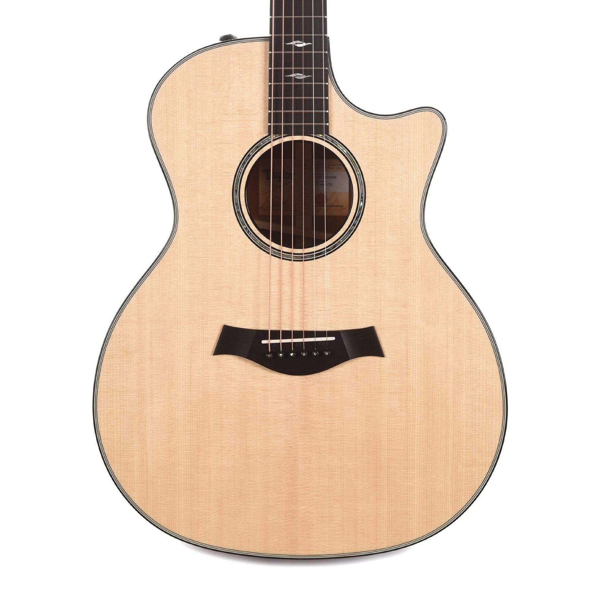 Taylor 814ce Limited Grand Auditorium Lutz Spruce/Cocobolo Natural ES2 Acoustic Guitars / OM and Auditorium
