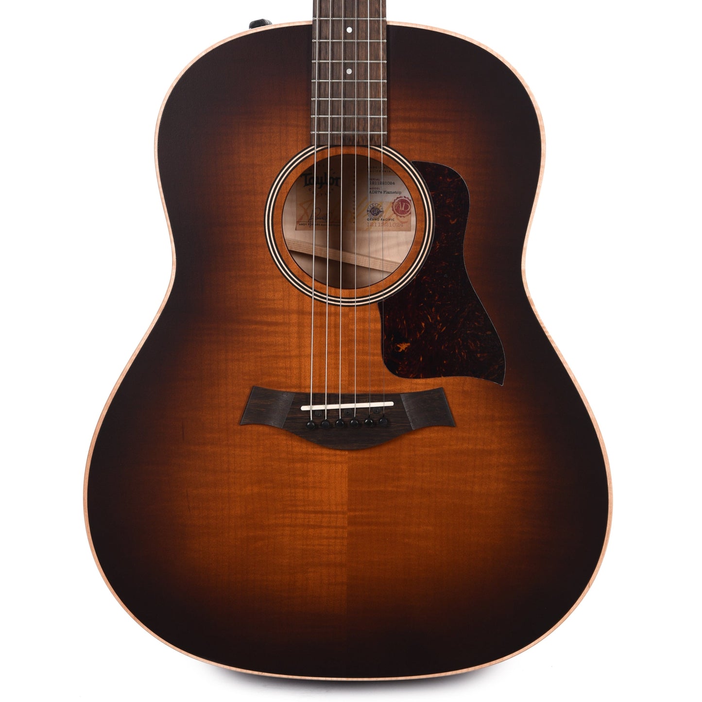 Taylor AD27e Flametop Big Leaf Maple Shaded Edgeburst ES2 Acoustic Guitars / OM and Auditorium