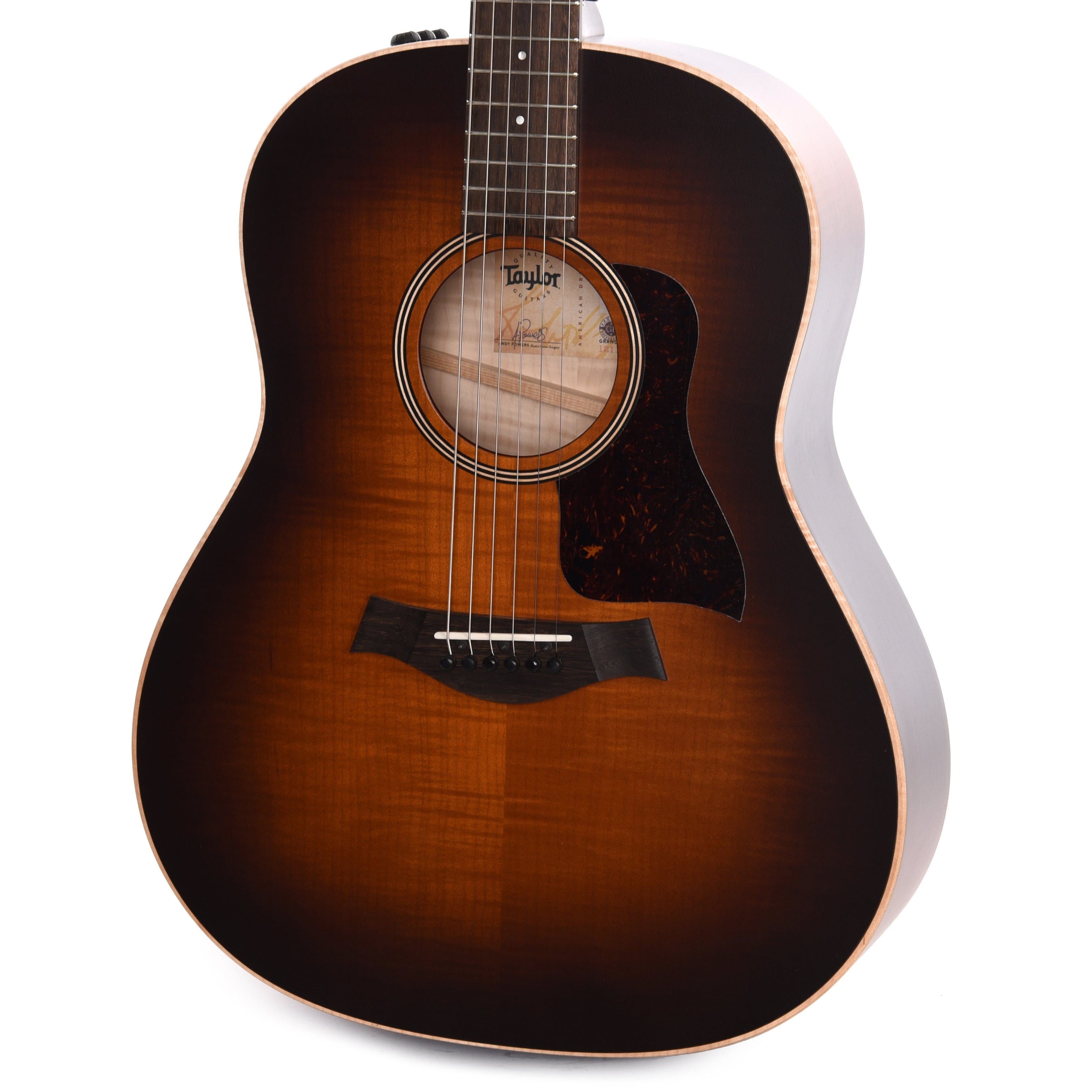 Taylor AD27e Flametop Big Leaf Maple Shaded Edgeburst ES2 Acoustic Guitars / OM and Auditorium