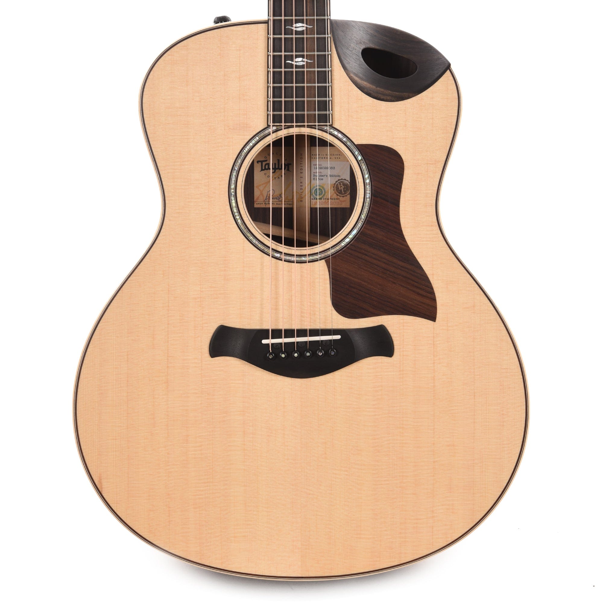Taylor Builder's Edition 816ce Grand Symphony Lutz Spruce/Rosewood Natural ES2 Acoustic Guitars / OM and Auditorium