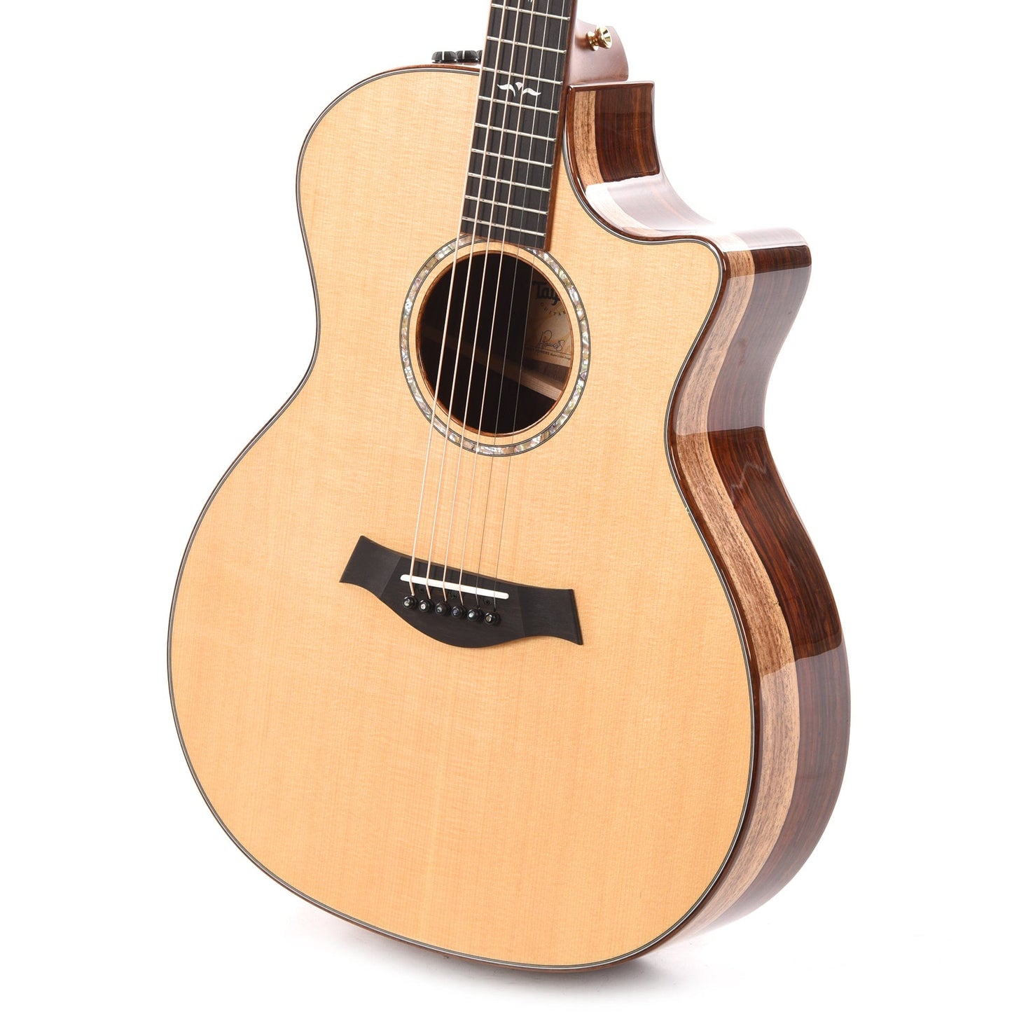 Taylor Custom Grand Auditorium Cocobolo & Lutz Spruce Aged Toner Natural w/Figured Hawaiian Koa Binding Acoustic Guitars / OM and Auditorium