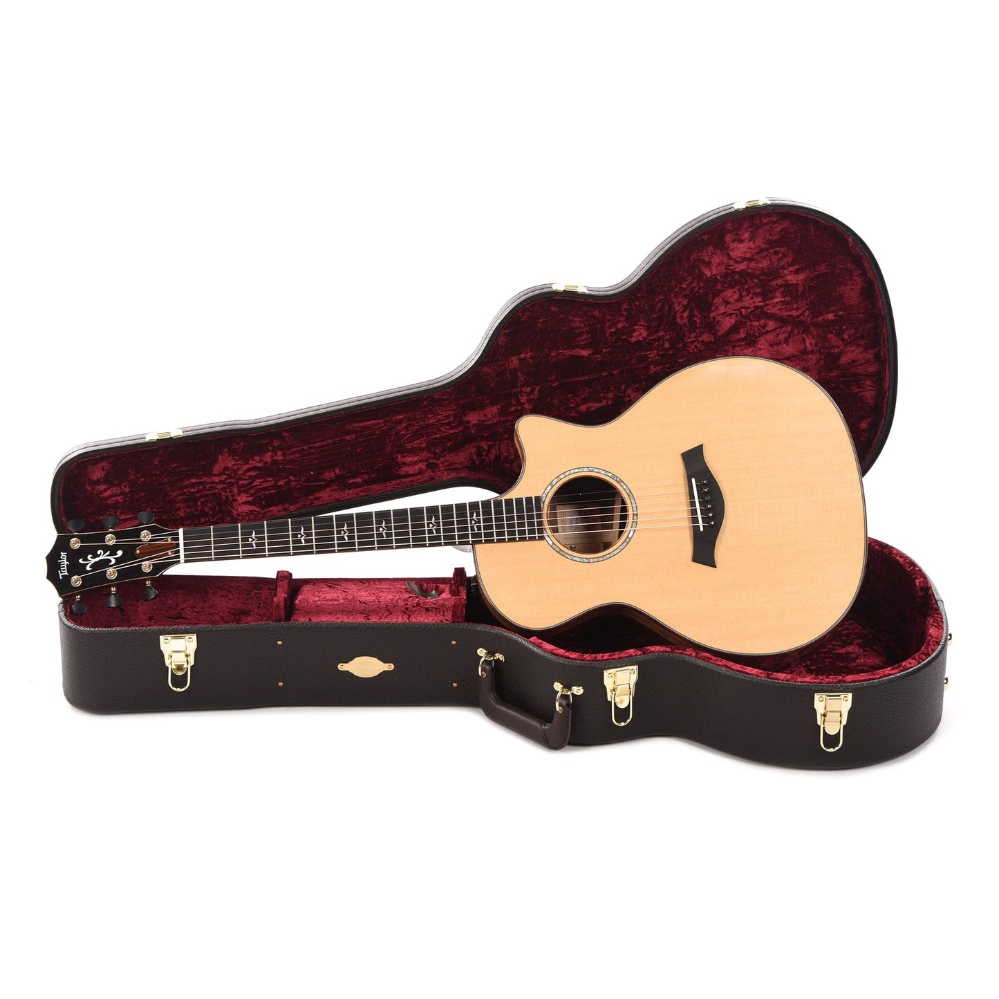 Taylor Custom Grand Auditorium Cocobolo & Lutz Spruce Aged Toner Natural w/Figured Hawaiian Koa Binding Acoustic Guitars / OM and Auditorium