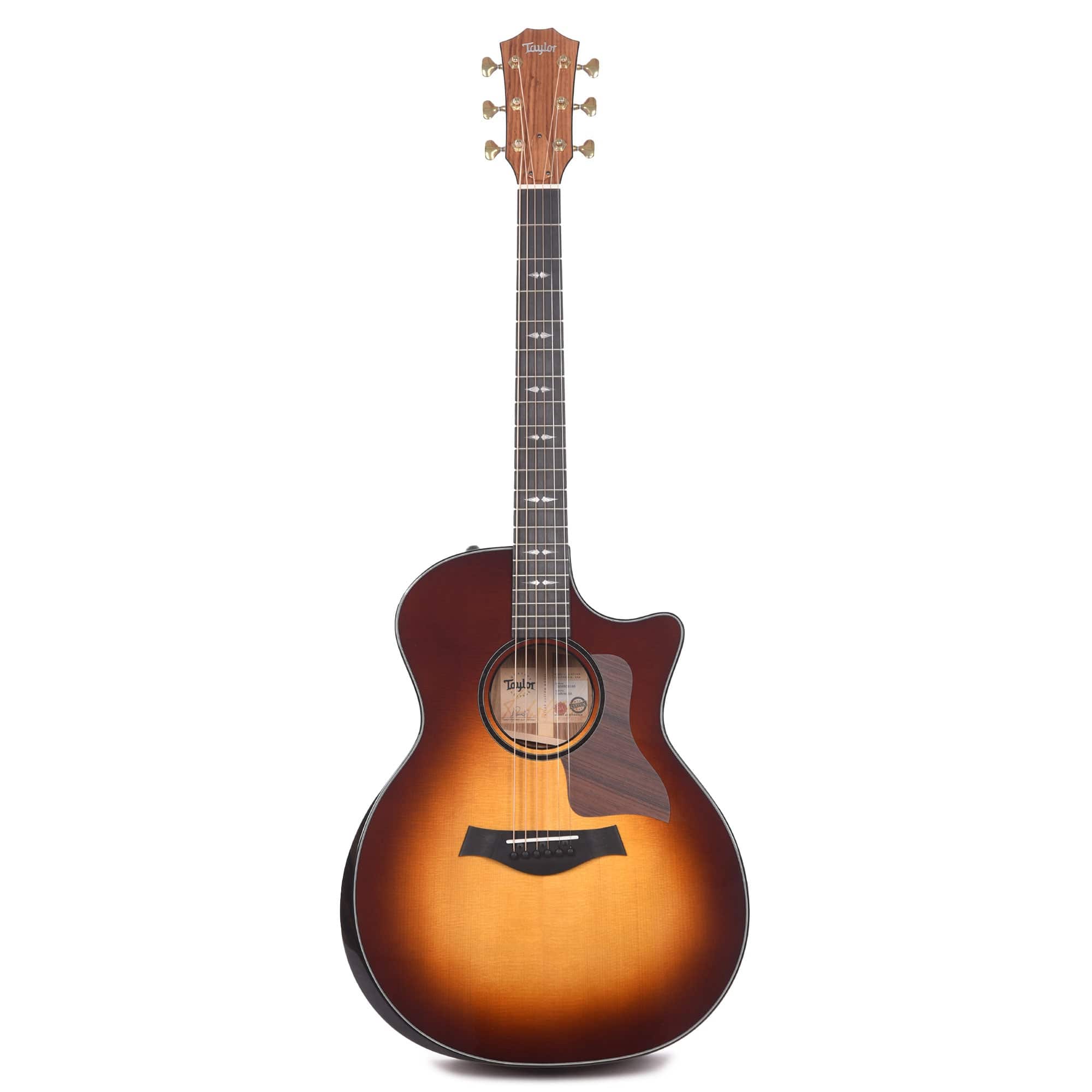 Taylor Custom Grand Auditorium Honduran Rosewood & Lutz Spruce Tobacco Sunburst Top w/Ebony Binding & Figured Mahogany Neck Acoustic Guitars / OM and Auditorium