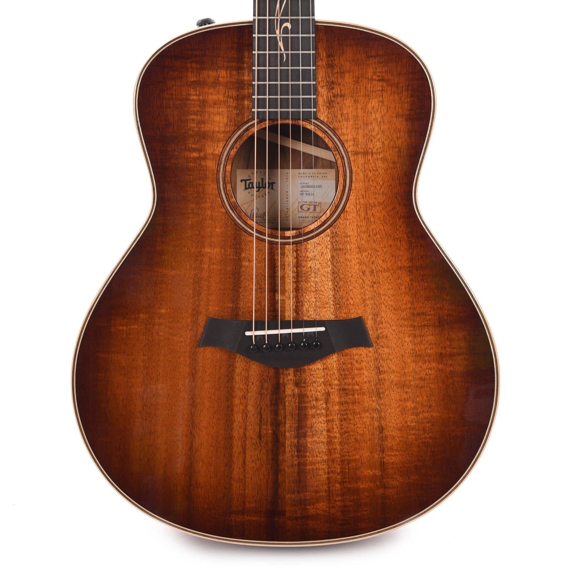 Taylor GT K21e Grand Theater Hawaiian Koa Shaded Edgeburst ES2 Acoustic Guitars / OM and Auditorium