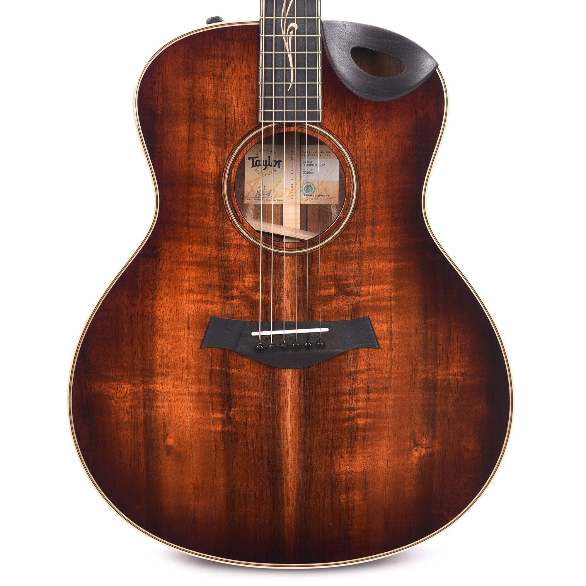 Taylor K26ce Grand Symphony Koa Shaded Edgeburst ES2 w/Soundport Cutaway Acoustic Guitars / OM and Auditorium