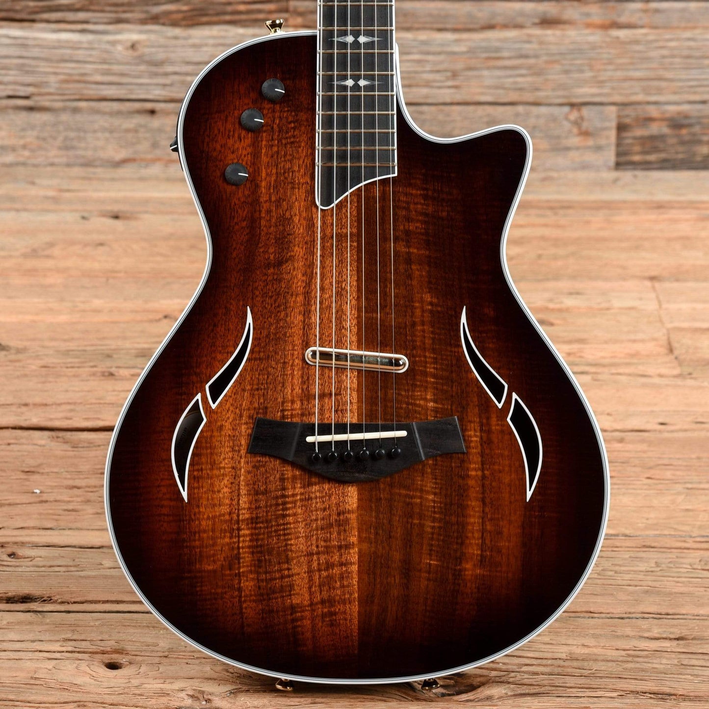 Taylor T5z Custom Koa Shaded Edgeburst Electric Guitars / Semi-Hollow