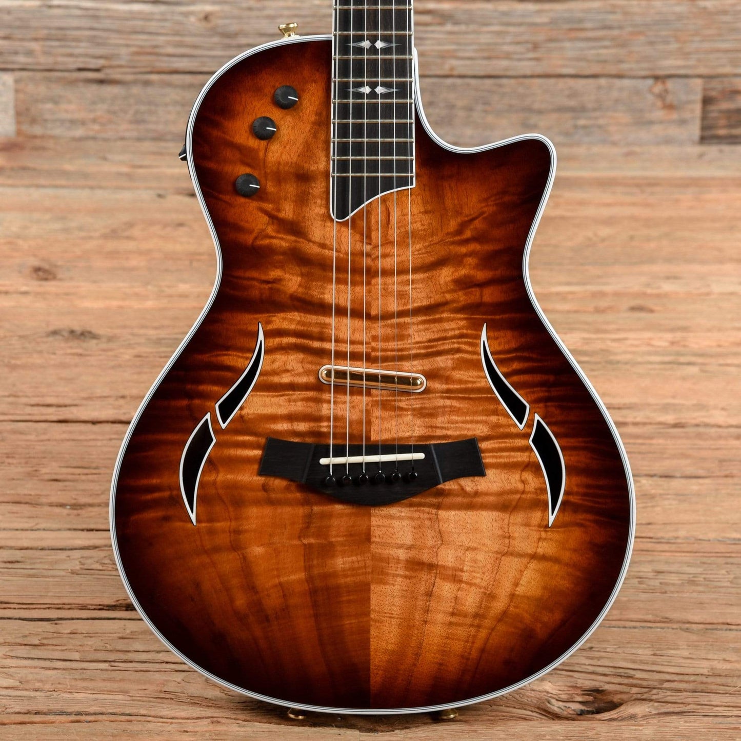 Taylor T5z Custom Koa Shaded Edgeburst Electric Guitars / Semi-Hollow