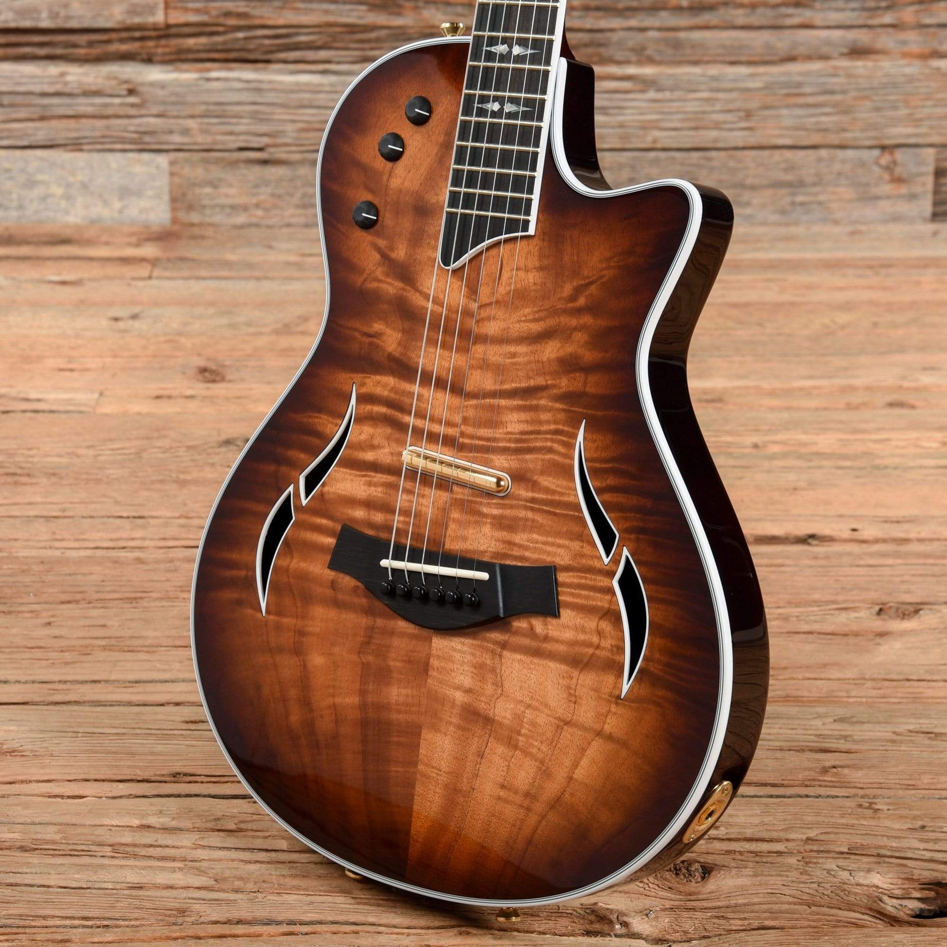 Taylor T5z Custom Koa Shaded Edgeburst Electric Guitars / Semi-Hollow