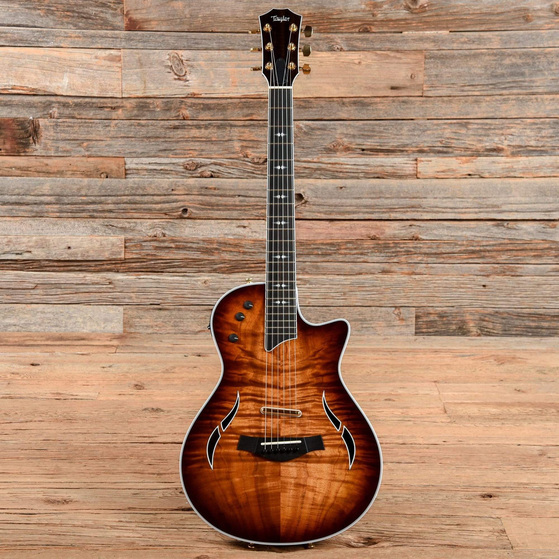 Taylor T5z Custom Koa Shaded Edgeburst Electric Guitars / Semi-Hollow