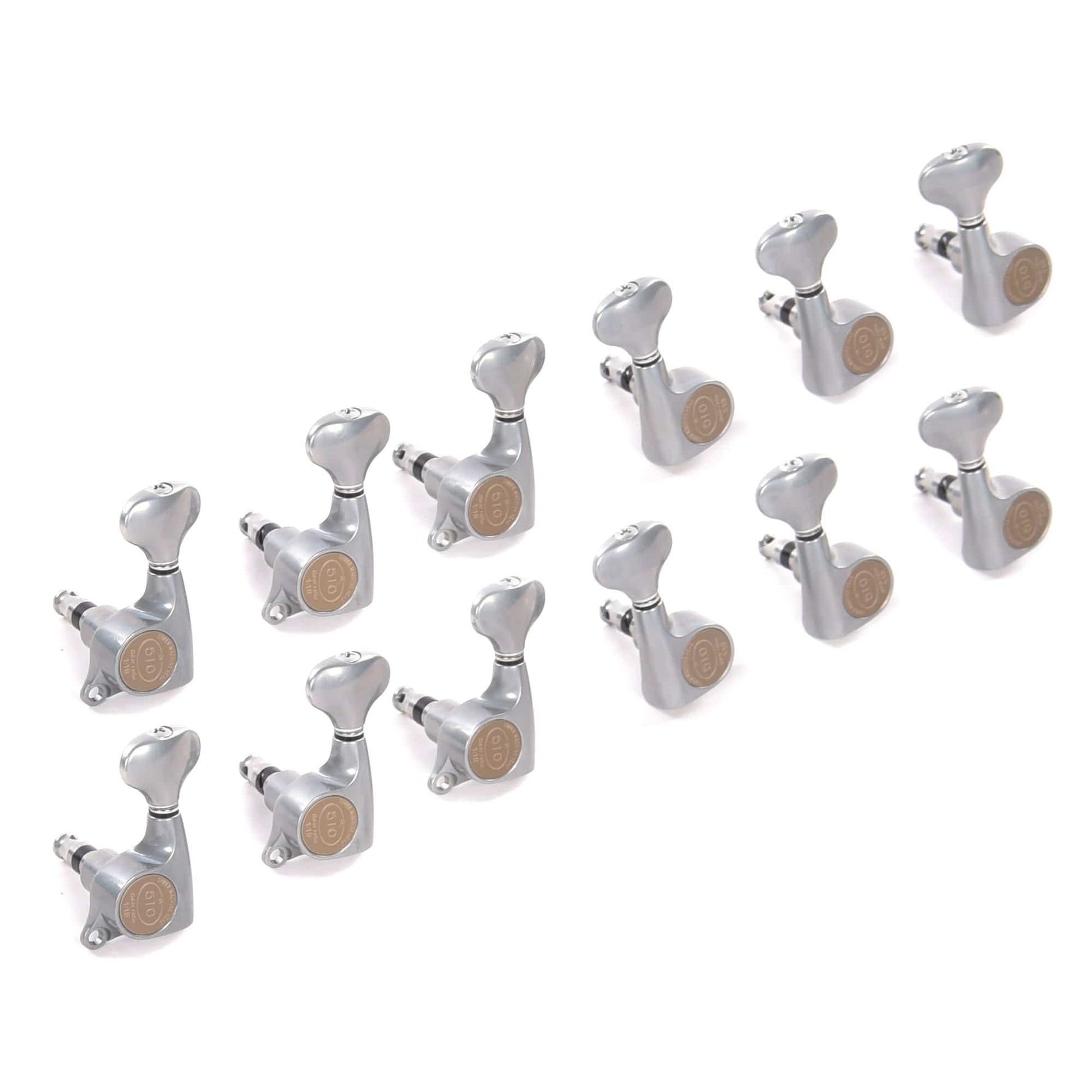 Taylor Gotoh Tuners 1:18 12-String Antique Chrome Parts / Tuning Heads