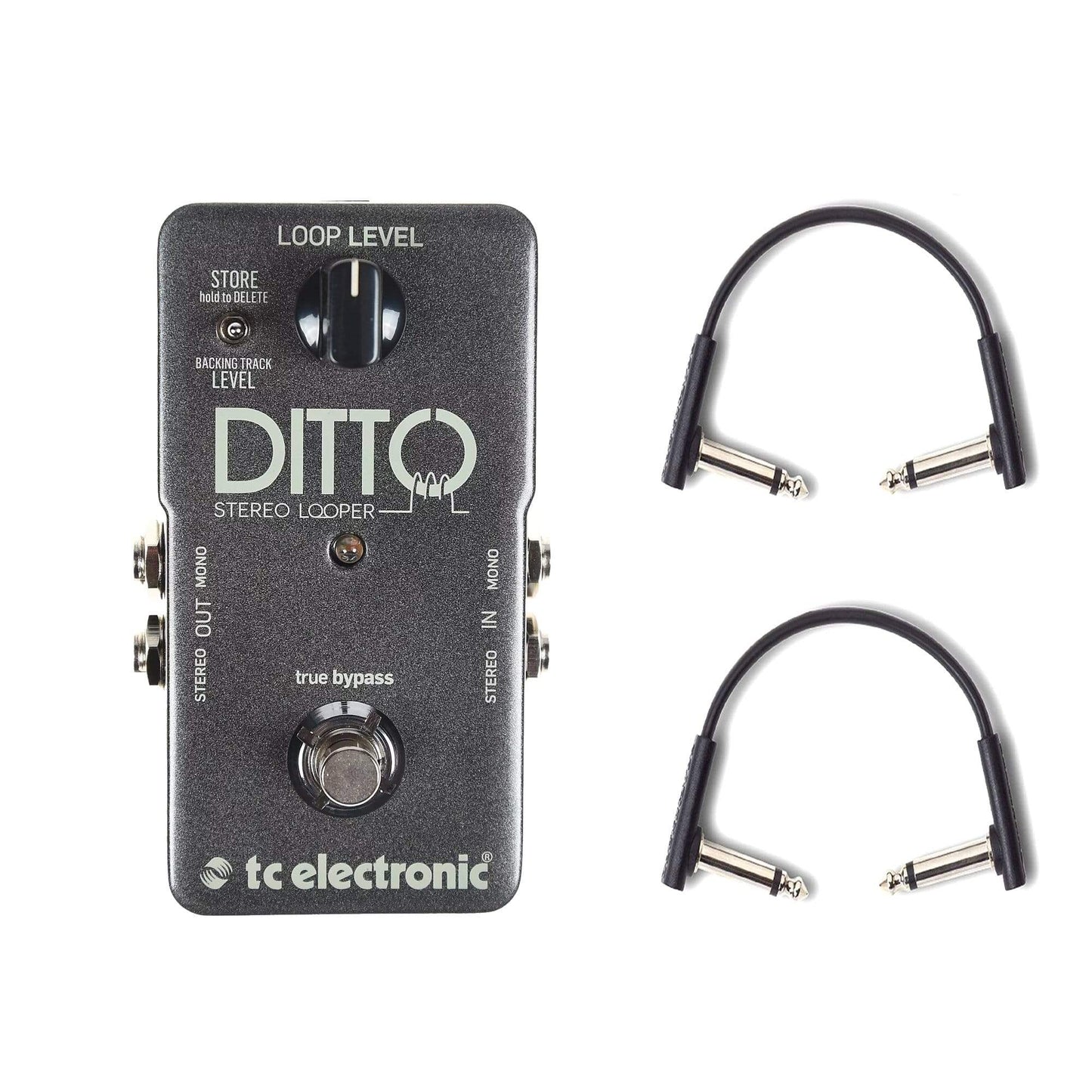 TC Electronic Ditto Stereo Looper w/RockBoard Flat Patch Cables Bundle Effects and Pedals / Loop Pedals and Samplers
