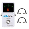 TC Electronic PolyTune 3 w/RockBoard Flat Patch Cables Bundle Effects and Pedals / Tuning Pedals