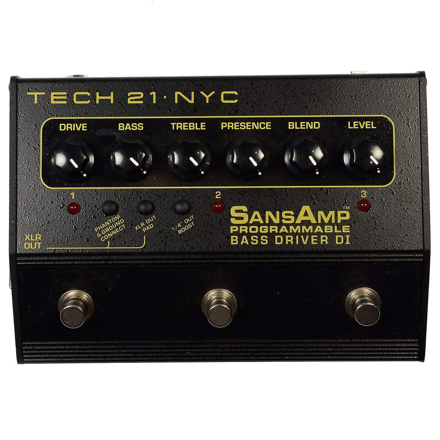 Tech 21 SansAmp 3 Channel Prog Bass Driver DI Effects and Pedals / Overdrive and Boost