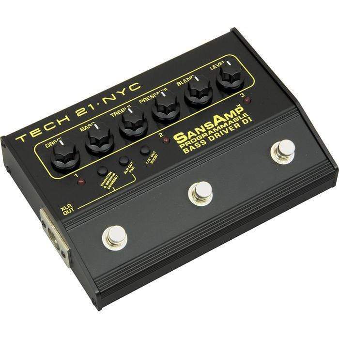 Tech 21 SansAmp 3 Channel Prog Bass Driver DI Effects and Pedals / Overdrive and Boost