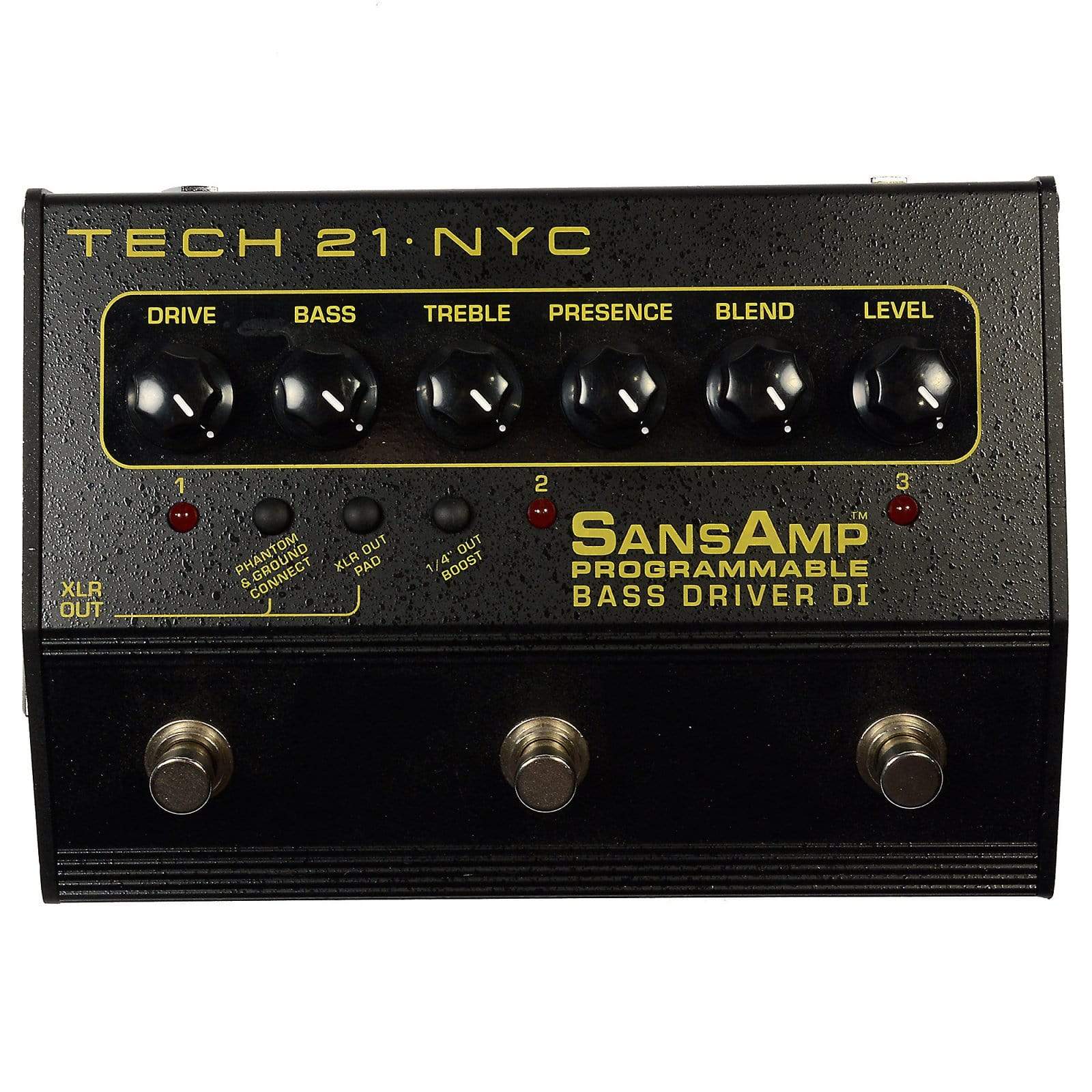 Tech 21 SansAmp 3-Channel Programmable Bass Driver DI Effects and Pedals / Overdrive and Boost