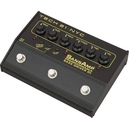 Tech 21 SansAmp 3-Channel Programmable Bass Driver DI Effects and Pedals / Overdrive and Boost
