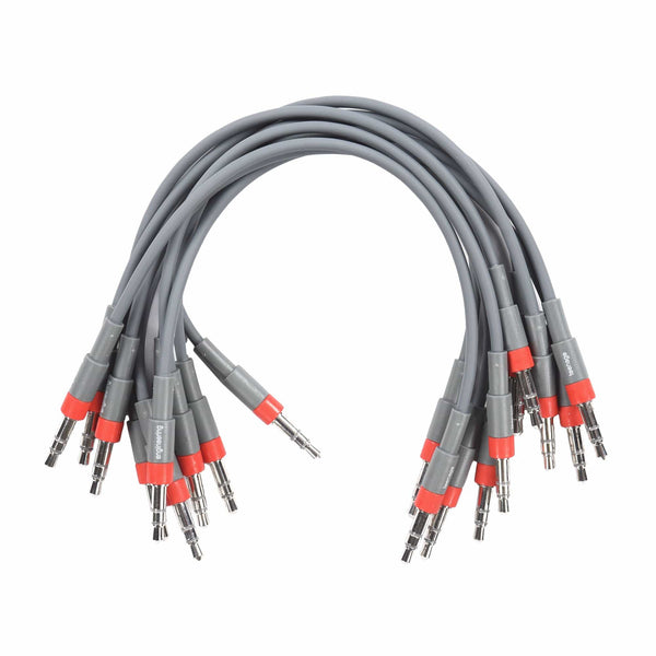 Teenage Engineering Modular Cable Kit Short w/10 x 3.5mm Red TRS Patch ...