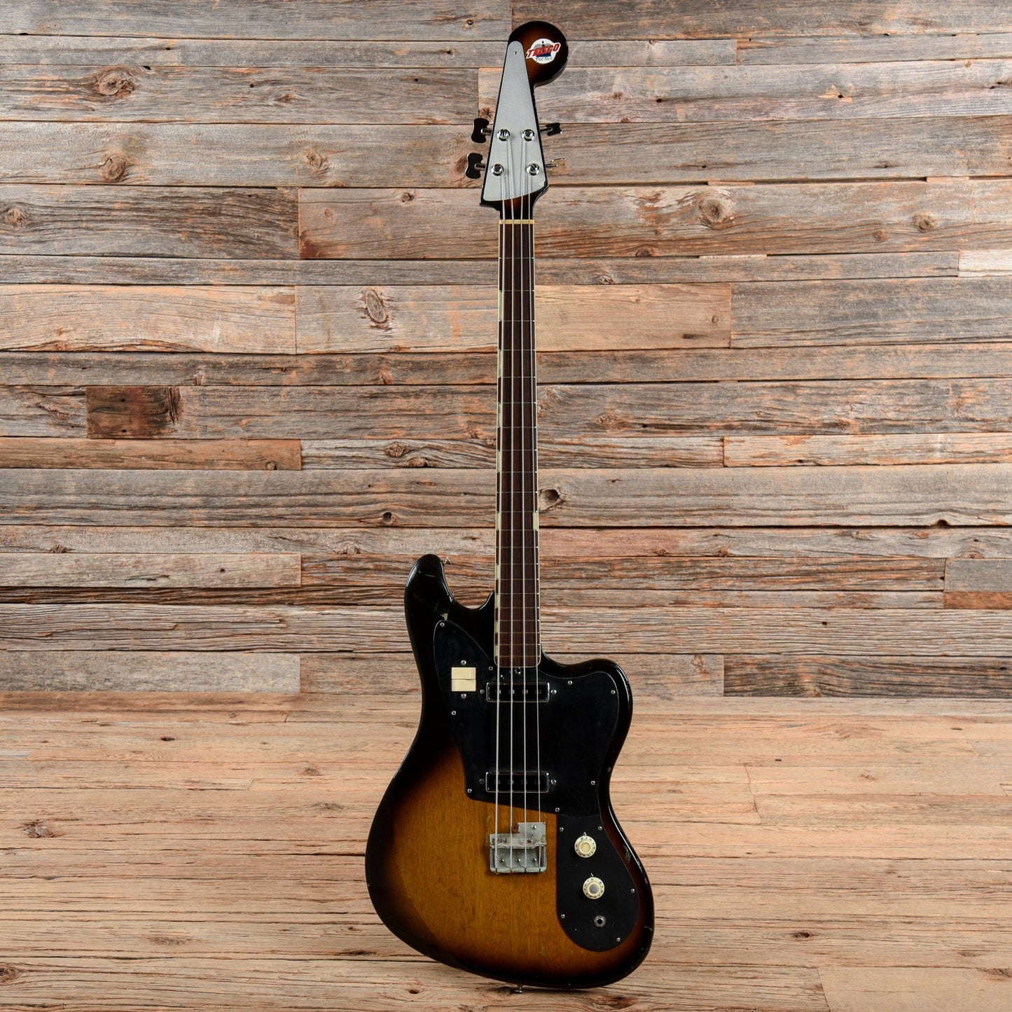 Teisco EB200B Sunburst 1960s Bass Guitars / Short Scale