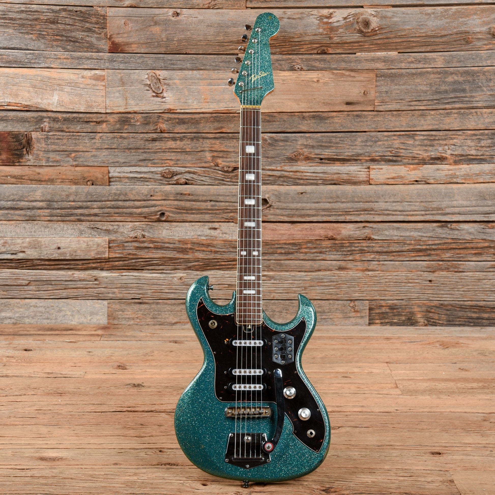 Teisco Surfcaster Aquamarine Sparkle 1960s Electric Guitars / Solid Body