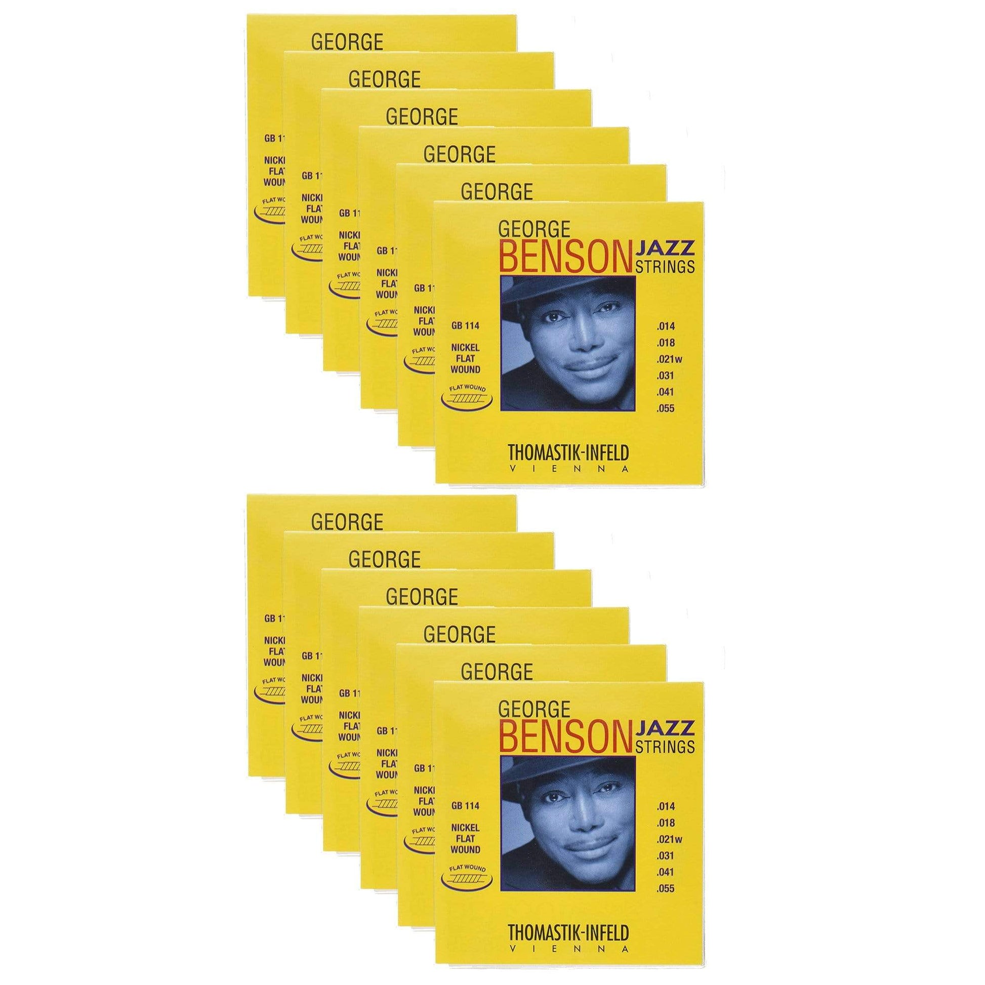 Thomastik GB114 George Benson Flat 14-55 (12 Pack Bundle) Accessories / Strings / Guitar Strings