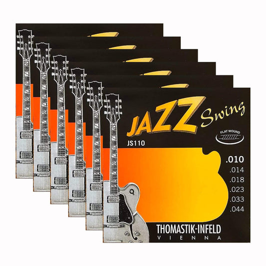 Thomastik JS110 Jazz Swing Flat 10-44 6 Pack Bundle Accessories / Strings / Guitar Strings