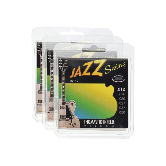 Thomastik JS112 Jazz Swing Flat 12-50 3 Pack Bundle Accessories / Strings / Guitar Strings