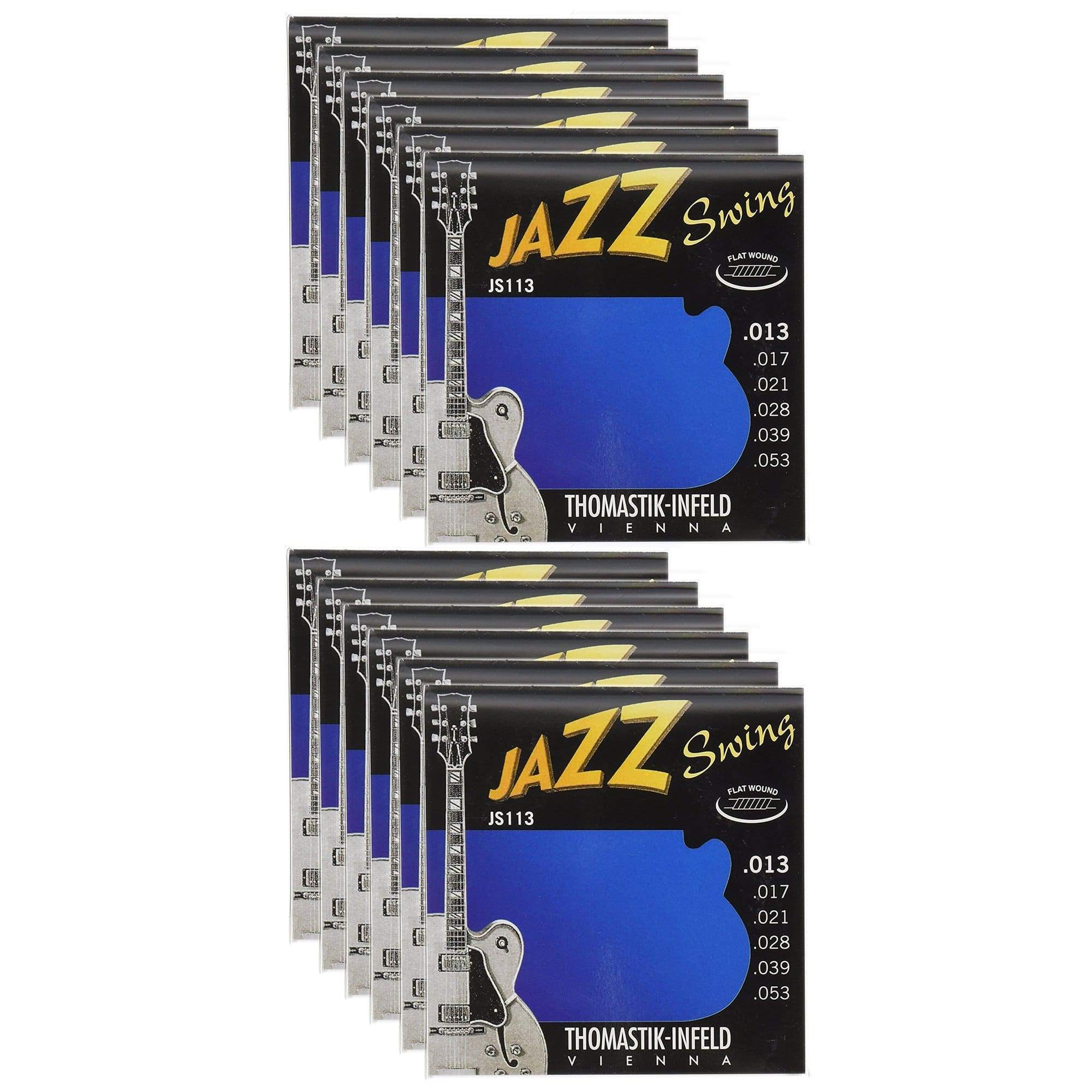 Thomastik JS113 Jazz Swing Flat 13-53 (12 Pack Bundle) Accessories / Strings / Guitar Strings