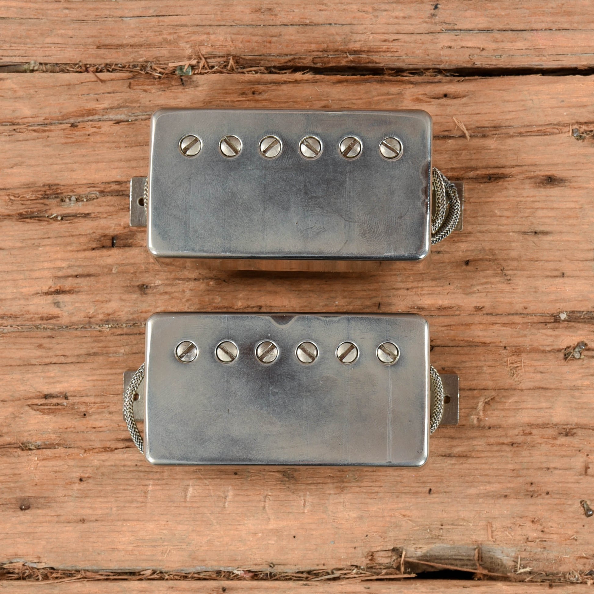 ThroBak PG-102 MXV Peter Green Style PAF Humbucker Pickup Set Aged Nickel Parts / Guitar Pickups