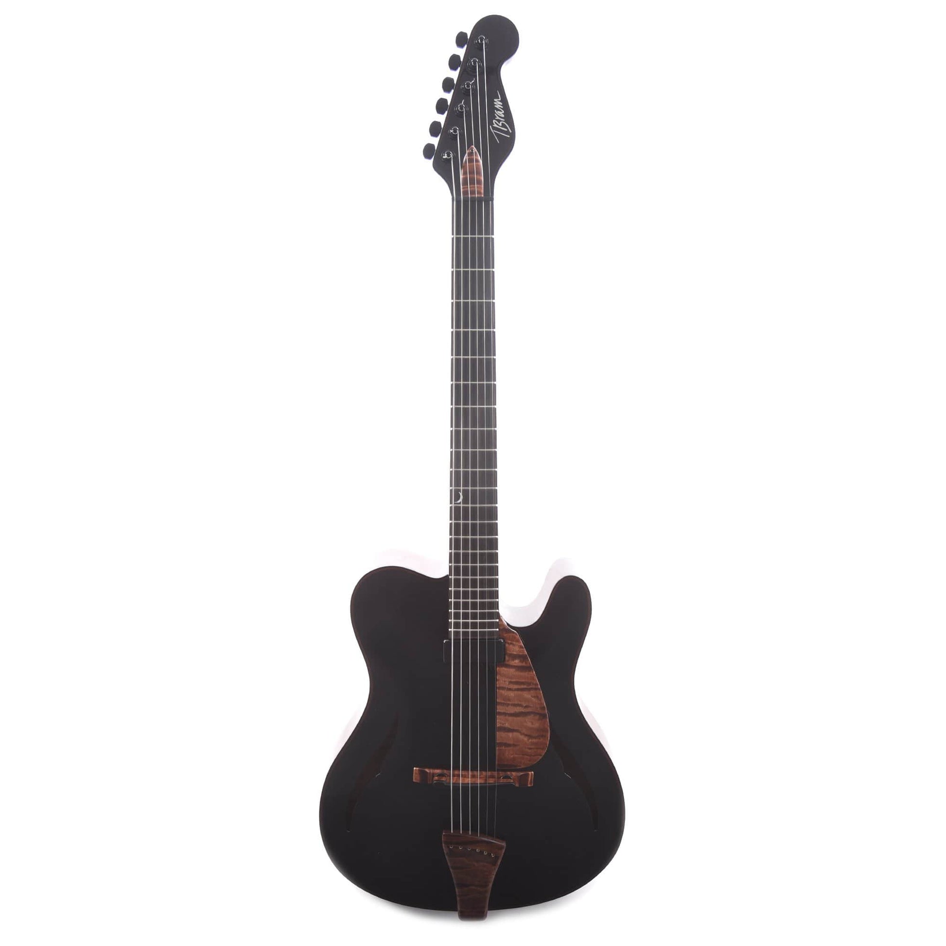 Tim Bram Tribute Archtop Ebony Curly Maple/European Spruce w/Kent Armstrong Humbucker Electric Guitars / Archtop