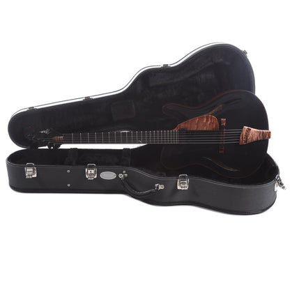 Tim Bram Tribute Archtop Ebony Curly Maple/European Spruce w/Kent Armstrong Humbucker Electric Guitars / Archtop