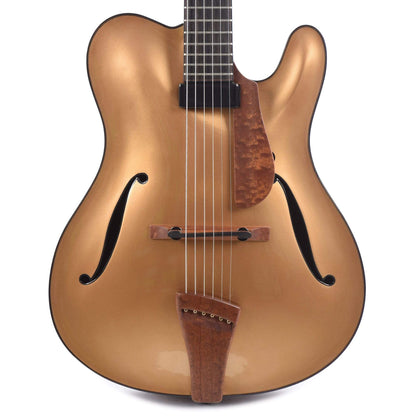 Tim Bram ThinLine Tribute Gold Top European Spruce/Figured Sapele w/Kent Armstrong Mini PAF Electric Guitars / Hollow Body