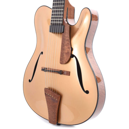 Tim Bram ThinLine Tribute Gold Top European Spruce/Figured Sapele w/Kent Armstrong Mini PAF Electric Guitars / Hollow Body