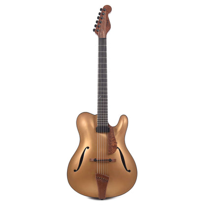 Tim Bram ThinLine Tribute Gold Top European Spruce/Figured Sapele w/Kent Armstrong Mini PAF Electric Guitars / Hollow Body
