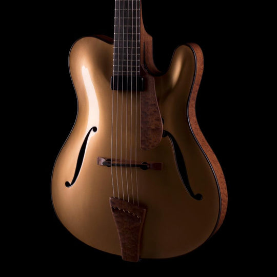 Tim Bram Tribute Gold Top ThinLine European Spruce/Figured Sapele (BGS 2021)