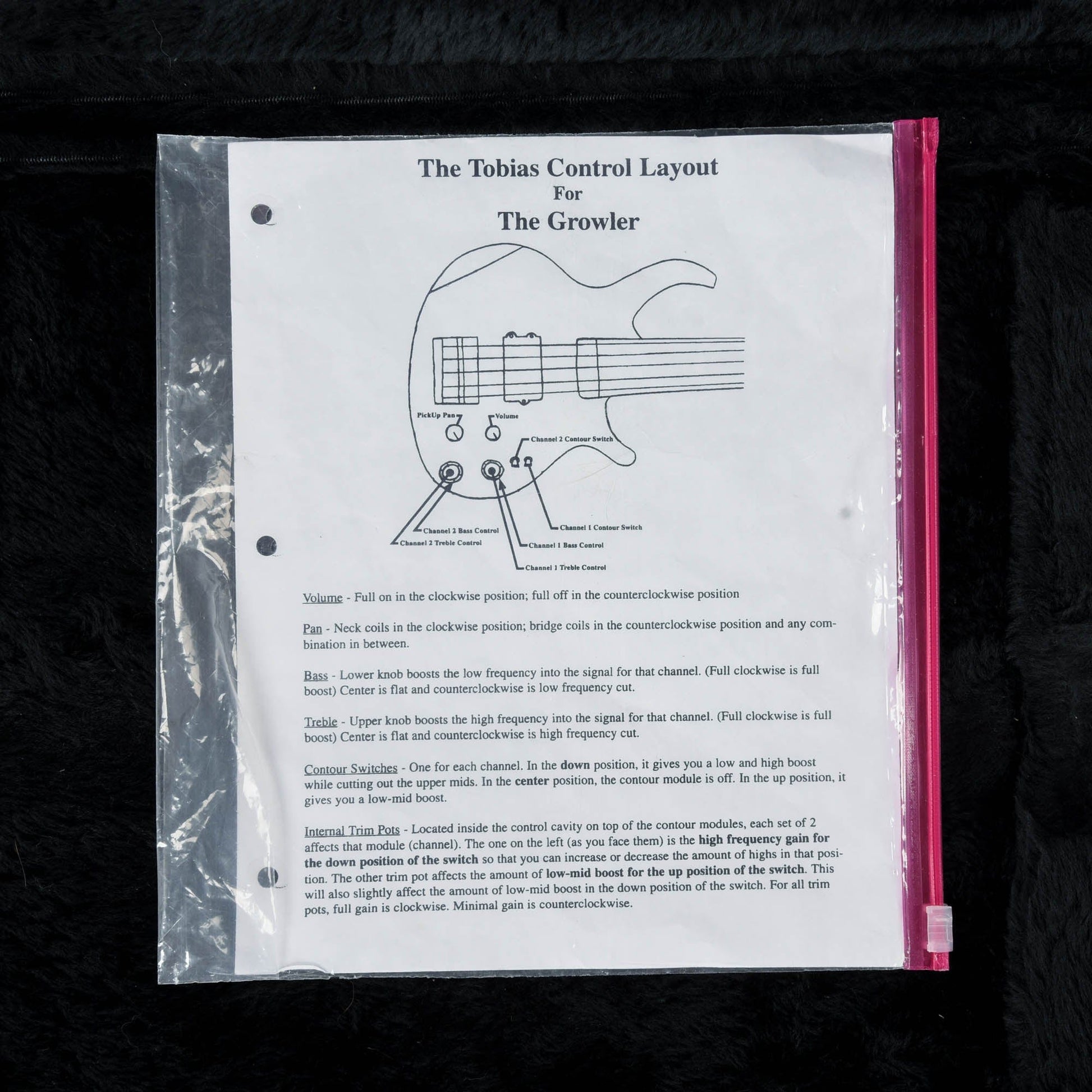 Tobias Growler 5 Natural Bass Guitars / 5-String or More