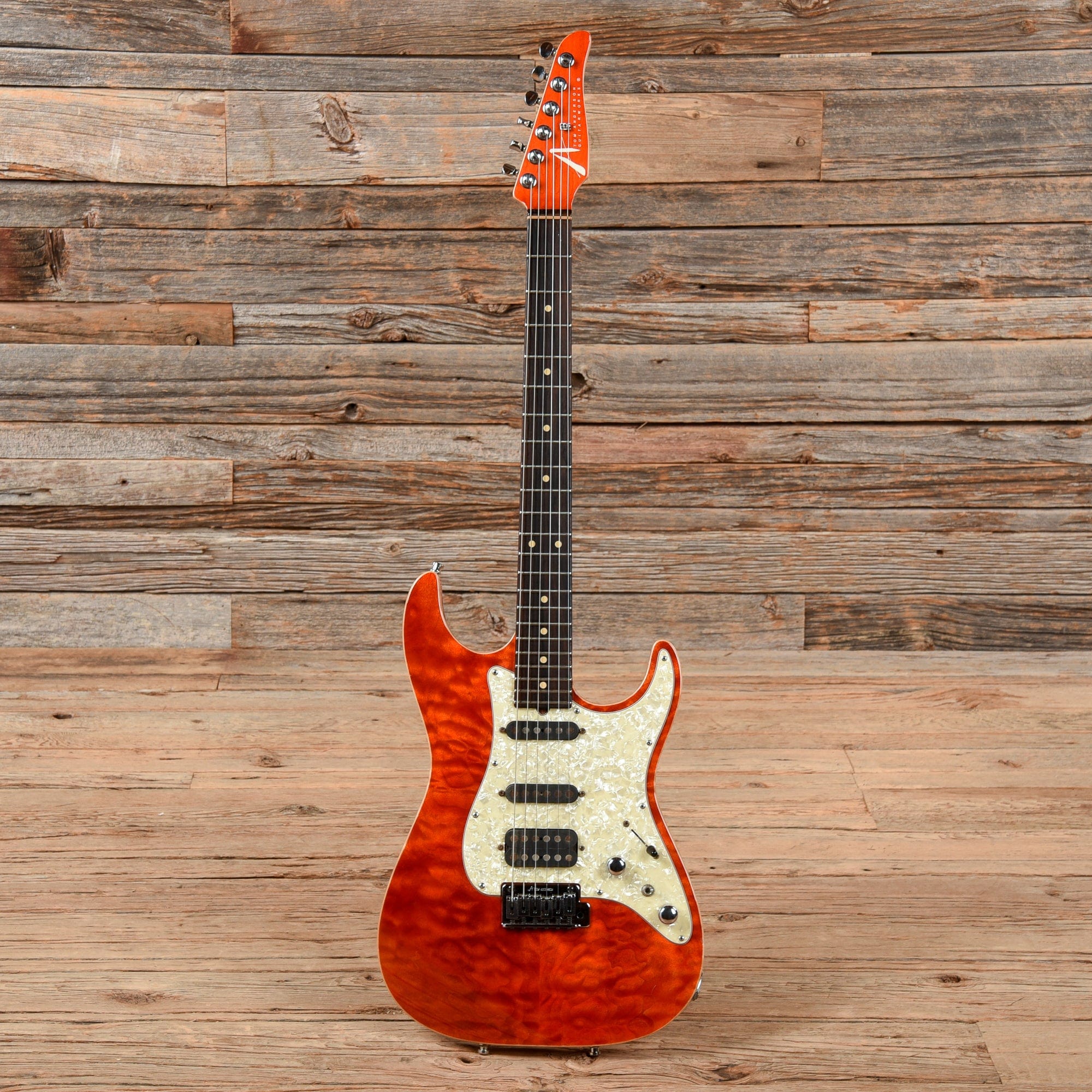 Tom Anderson Hollow Drop Top Classic Orange 1996 – Chicago Music